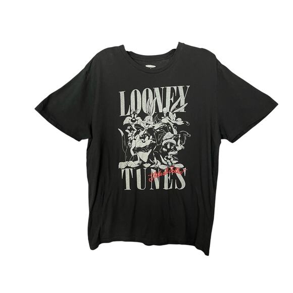 Looney Tunes Cartoon Bugs Bunny Daffy Duck Tweety Graphic Crewneck T-Shirt L - Picture 1 of 4